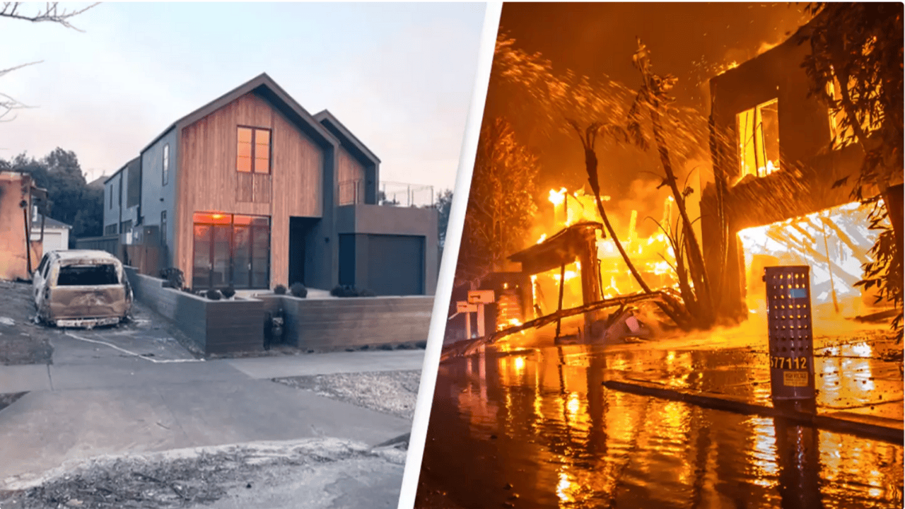 Fire-Resistant House Survives California Wildfire