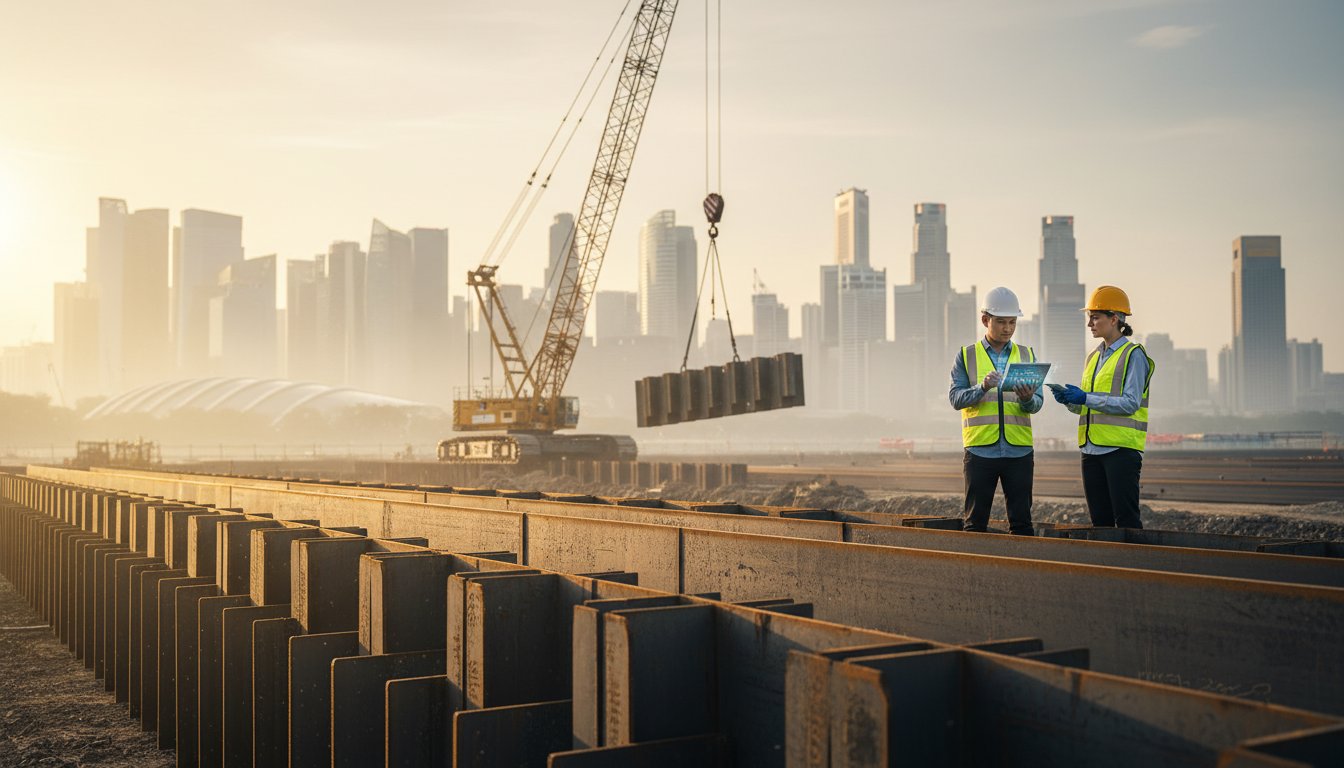 Steel Sheet Piles: A Guide to Selection, Installation, and Site Management