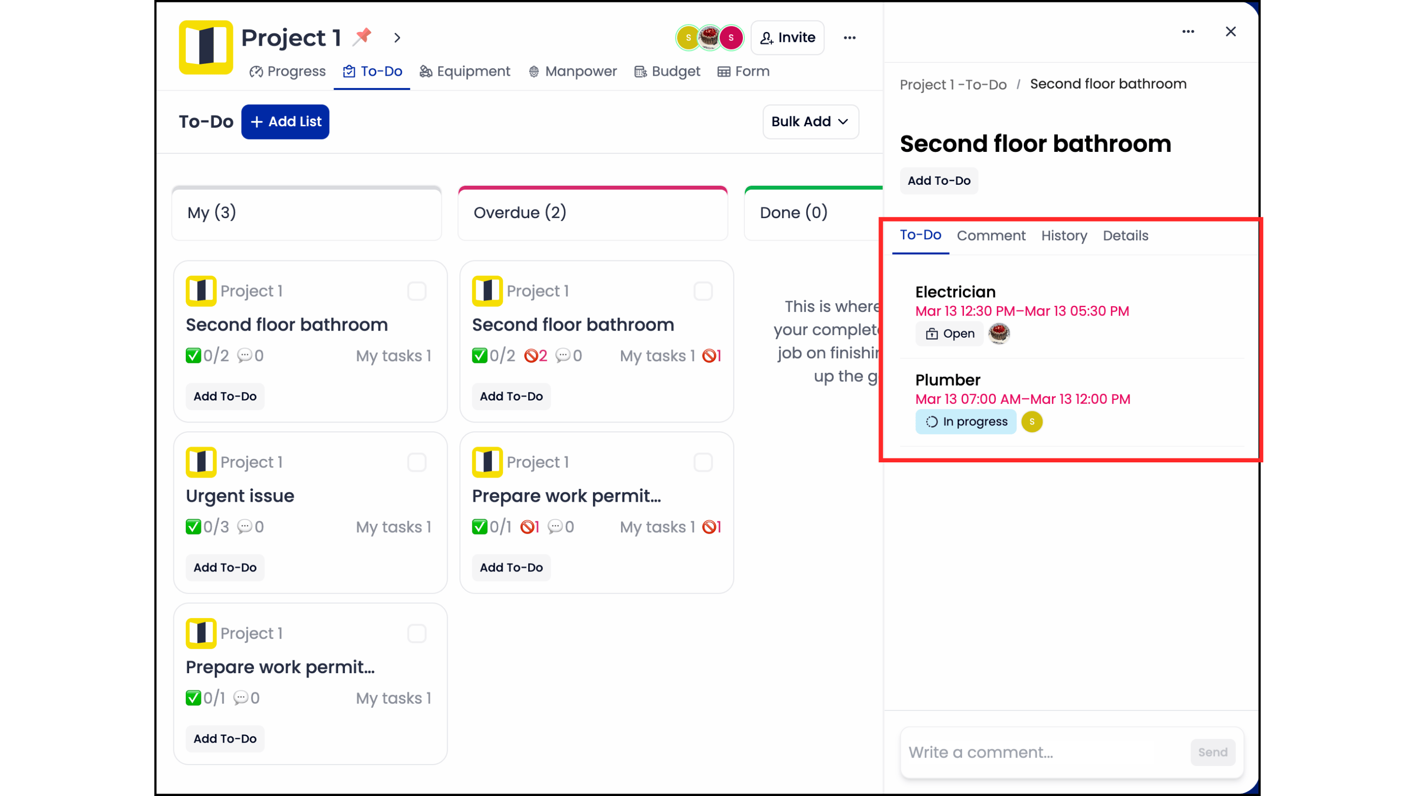 GoBuid Communicate and schedule arrange_interface image
